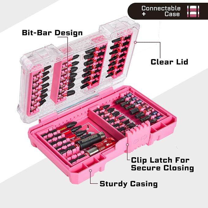 48Pieces Impact Screwdriver Bits Set, Magnetic S2 Steel - Image 3