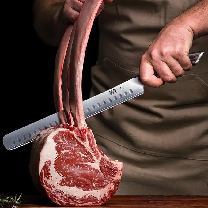 HOSHANHO Carving Knife 12 Inch, Japanese High Carbon Steel Slicing Knife - Image 6