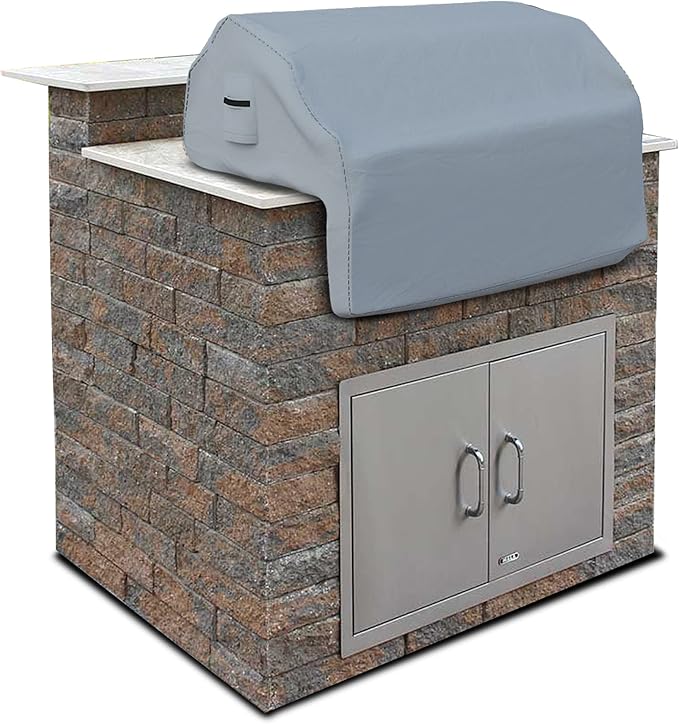 Covers & all Built-in Outdoor Grill Cover, Durable Heavy Duty 18 Oz Waterproof by CoversAll