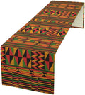 African Table Runner, Kwanzaa Black History Month Kente National Table Runner by Unknown