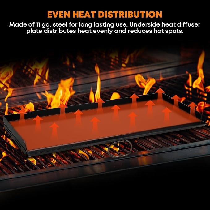 Stanbroil Universal 2-Burner Griddle, Nonstick Flat Top Griddle - Image 4