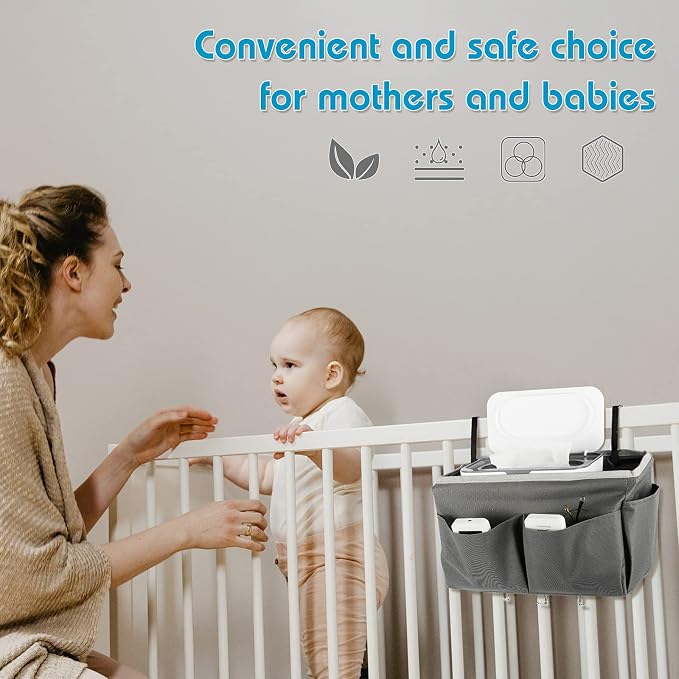 2 Pack Baby Wipes Dispenser, Wipes Case Baby Wipe Holder Keeps Wipes Fresh - Image 6