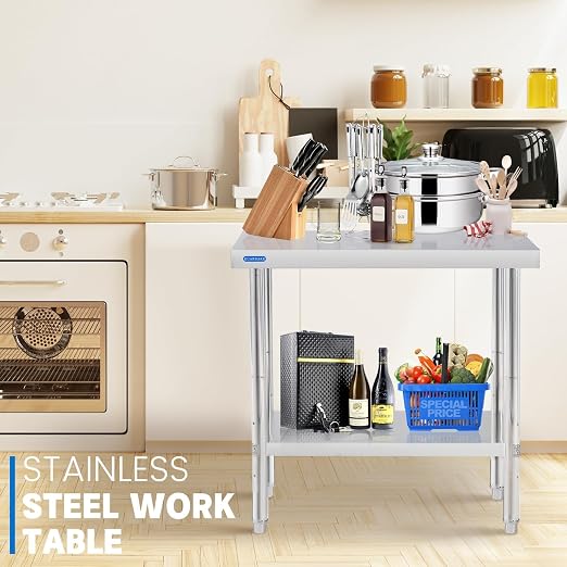 Stainless Steel Table for Prep & Work - Image 8