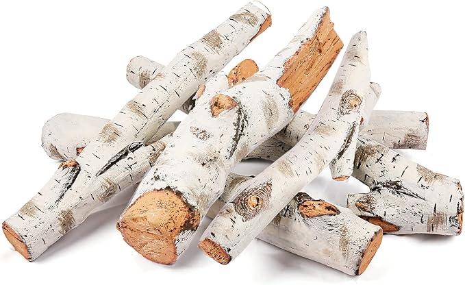 Gas Fireplace Logs, Fake Fireplace Logs Fireplace Decor, Gas Logs by Uniflasy