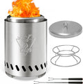YEFU Tabletop Fire Pit 7.5 x 5.5 in, Low Smoke Camping Stove by YEFU