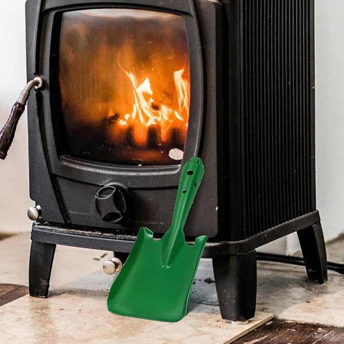BESPORTBLE Ash Scoop for Fireplace, Fire Pit & Wood Stove – Small Iron Coal - Image 8