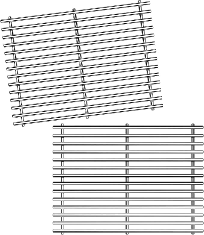 9MM 15" Stainless Steel Grill Grates by Meyafiny