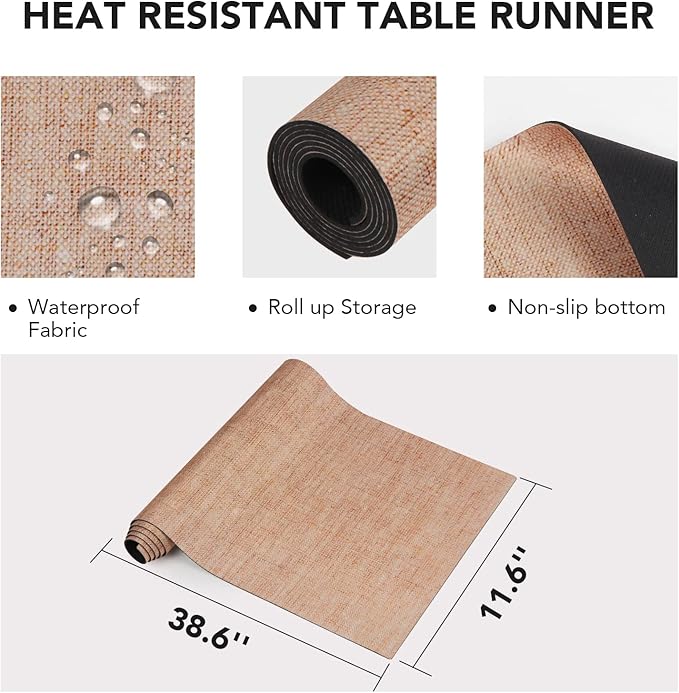 Trivet Table Runner Hot Plates Mat 12 X 40 Inch Heat Resistant Table Protector - Image 4