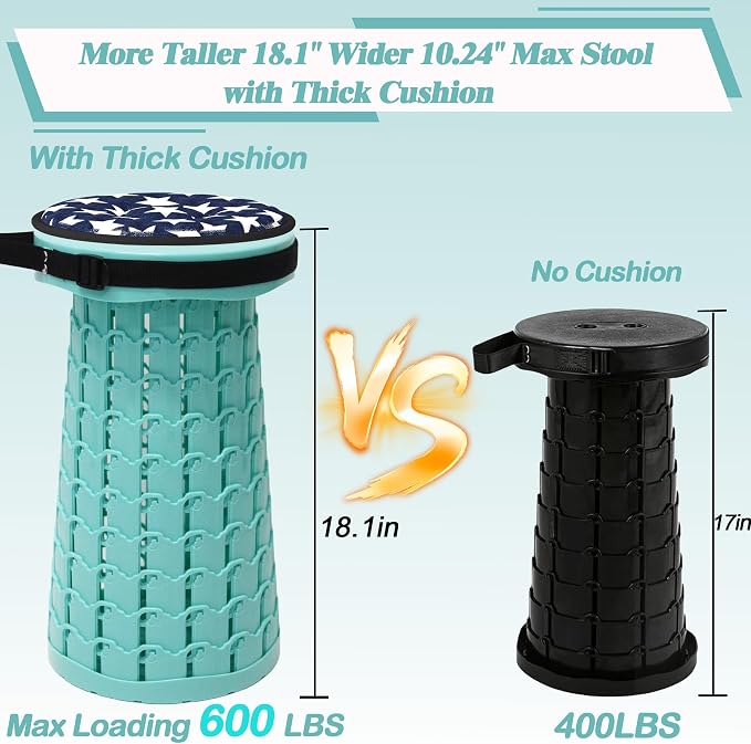ALEVMOOM Upgraded Collapsible Stool - Image 4