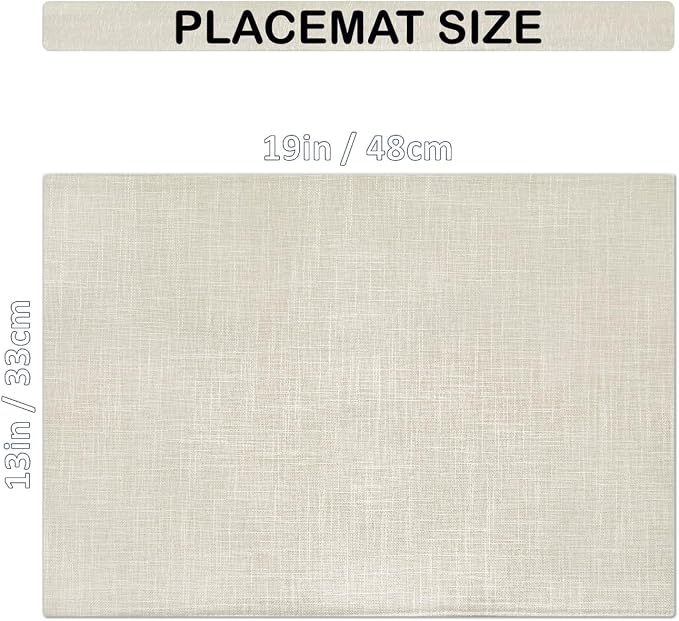 Placemat Set-Washable Place Mats - Image 5