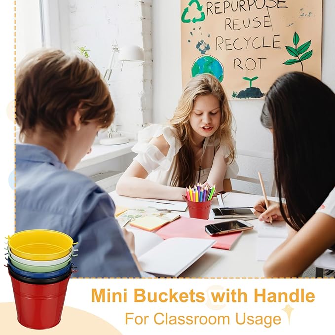 Small Metal Buckets, Mini Buckets - Image 5