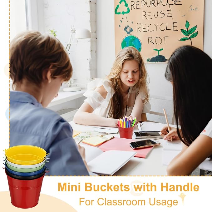 Small Metal Buckets, Mini Buckets - Image 5