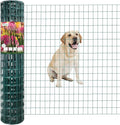 Green PVC Coated Welded Wire Fence 48 Inch x 50 Foot, 2 Inch x 3 Inch 16GA by FOREHOGARGARDEN%EF%BC%86HOME