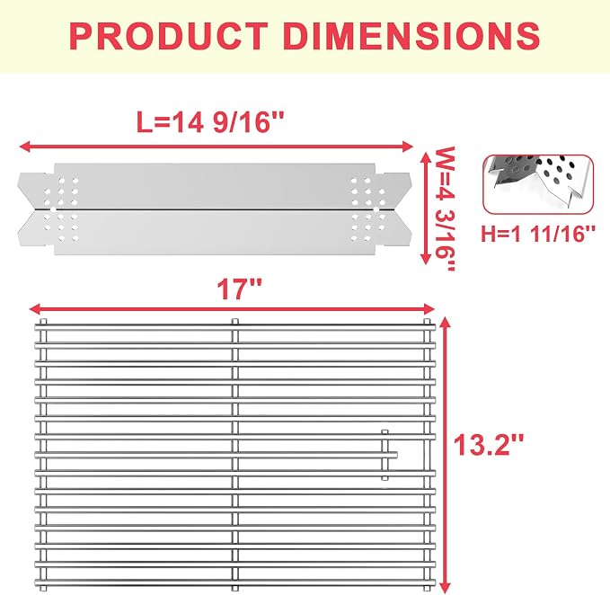 DcYourHome Grill Parts Kit for Nexgrill 5 Burner 720-0888N 720-0888A 720-0888 - Image 6