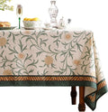 patdrea Designer Floral Linen Table Cloth by Welcometopatdrea