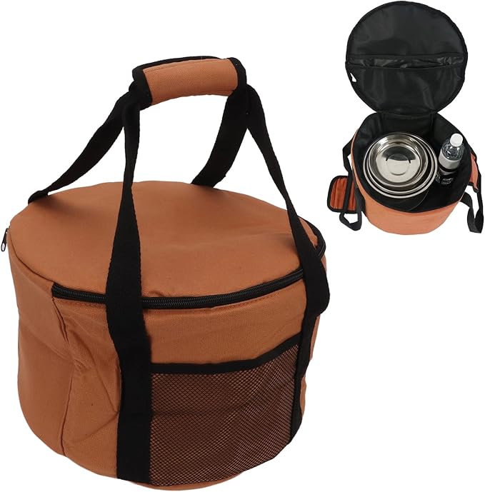 Camping Tableware Carrying Bag, 13.7L Large Capacity Waterproof Picnic Flatware by MOUMOUTEN