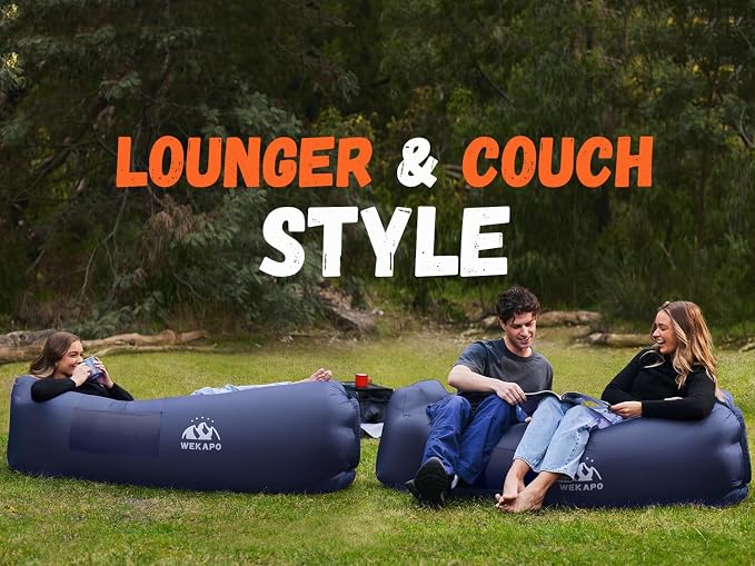 WEKAPO Inflatable Sun Lounger, Air Sofa, Waterproof and Leak-Proof, Picnics and - Image 7
