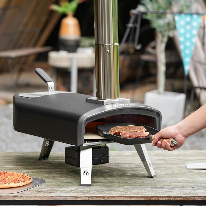 Mimiuo Outdoor Pizza Oven 12“ Wood Charcoal Fired Pizza Oven - Image 9