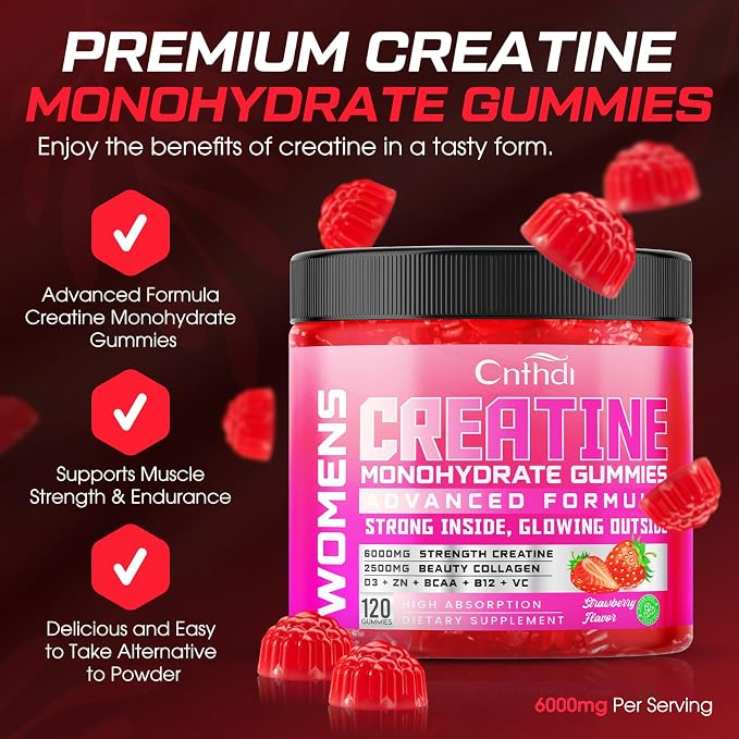 Creatine Monohydrate Gummies 6000MG Pre-Workout - Image 2