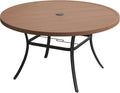 VICLLAX 60" Outdoor Round Patio Table by HOME