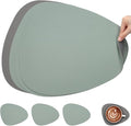 Myir JUN Placemats, Dual-Sided Placemats Waterproof Faux Leather Placemats Set by MyirJUN