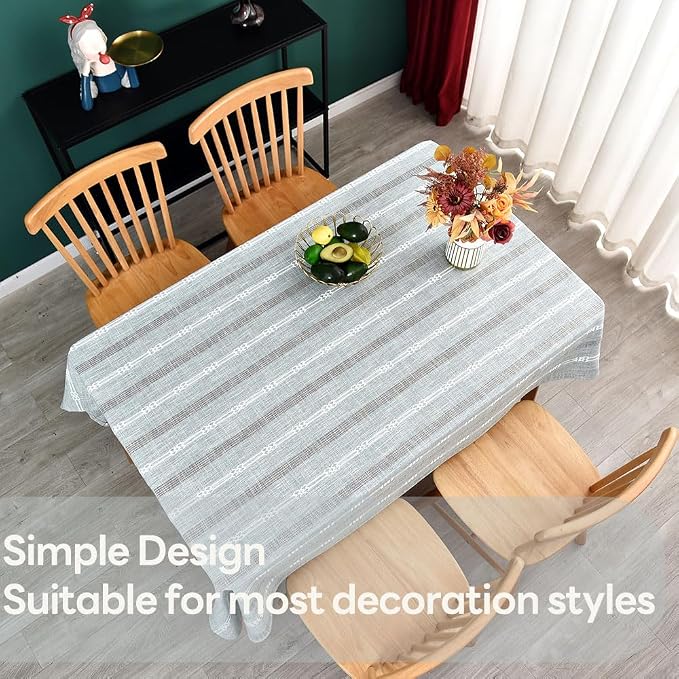 Heavy Duty Cotton Tablecloth for Rectangle Table, Rectangular Farmhouse Vintage - Image 5