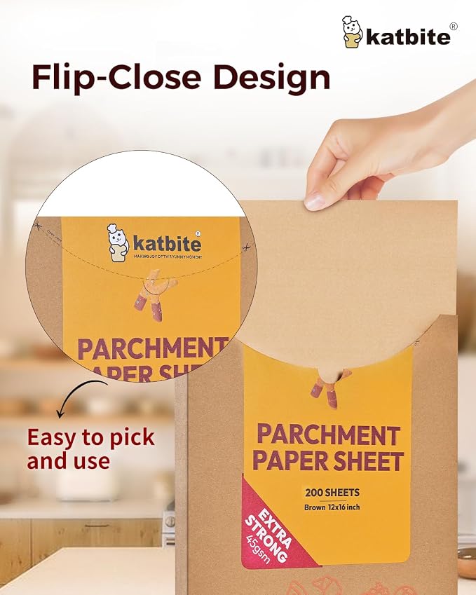 Katbite 200Pcs 12x16 In Unbleached Parchment Paper - Image 3