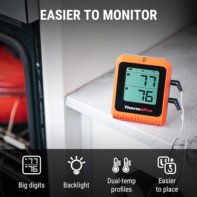 ThermoPro 650 ft Wireless Meat Thermometer Digital - Image 5