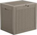 Resin Deck Box - 31 Gallon Lockable Outdoor Storage, Water-Resistant by GGYI