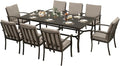 HAPPATIO Aluminum 9 Piece Patio Dining Set by HAPPATIO