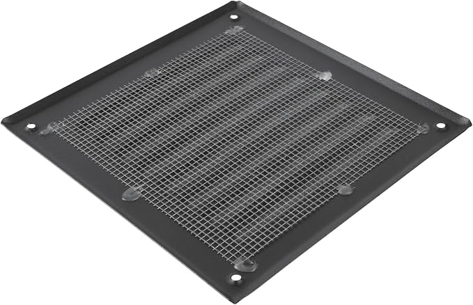 Square Ventilation Grille / 5" x 5" Inch Inside Measurement/Black Metal Air - Image 5