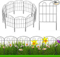 20 Pack Decorative Garden Fence Outdoor - 24in H x 22ft L Rust-Proof Coated by NANANARDOSO