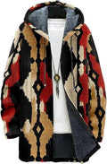 Men's Hooded Sweater Coat Knit Fleece Lined Long Cardigan Jacket by Unknown