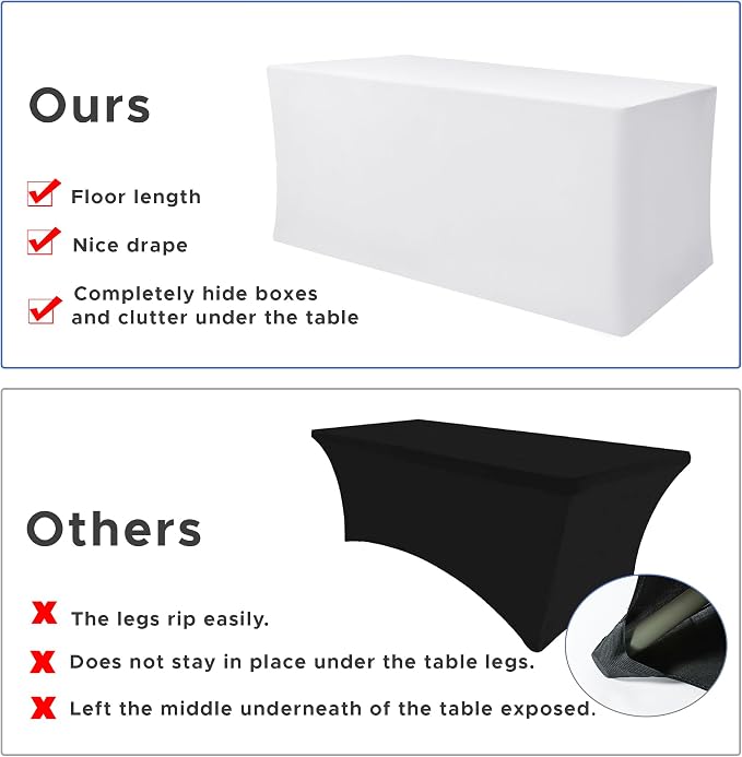 Nasitos Spandex Fitted Table Clothes, 2 Pack - Image 5