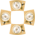 Round Table Placemats Set of 4, Faux Leather Heat Resistant Table Mats by ZIWUROAD
