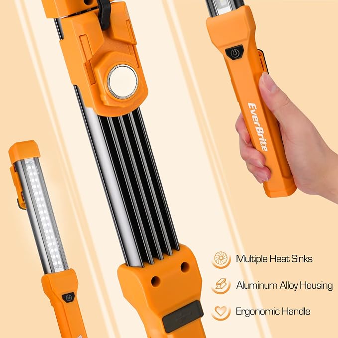 EverBrite 1000LM LED Work Light, Rechargeable Work Light - Image 6