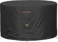 Fire Pit Cover 600D Heavy Duty Waterproof Fabric by GardenBalsam