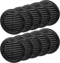 4 Inch Black Air Vent Cover – Pack of 10 – Plastic Round Air Vent Grill Cover by Unknown