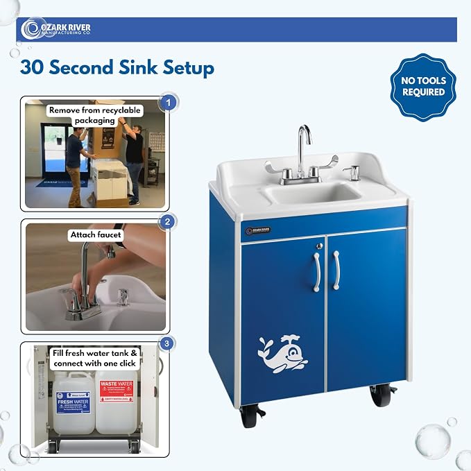 Ozark River Portable Sinks Lil Splasher, Child Height Self Contained Portable - Image 6