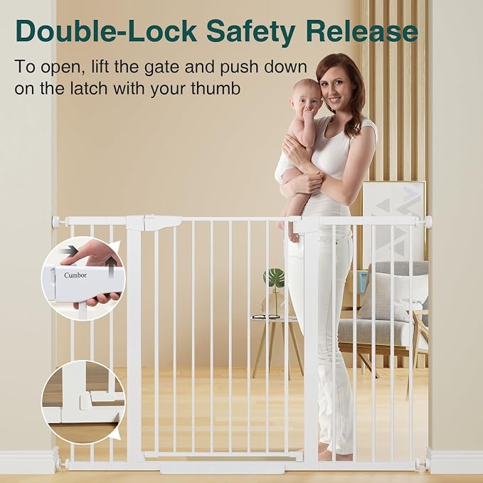 Cumbor 36" Extra Tall Baby Gate - Image 3