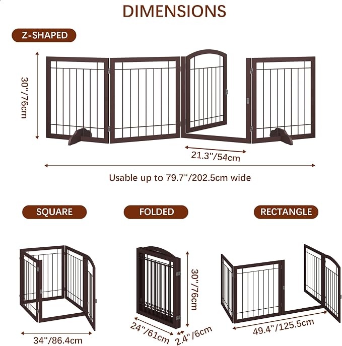 JSB 96-inch Extra Wide 30-inch Tall Dog gate - Image 5
