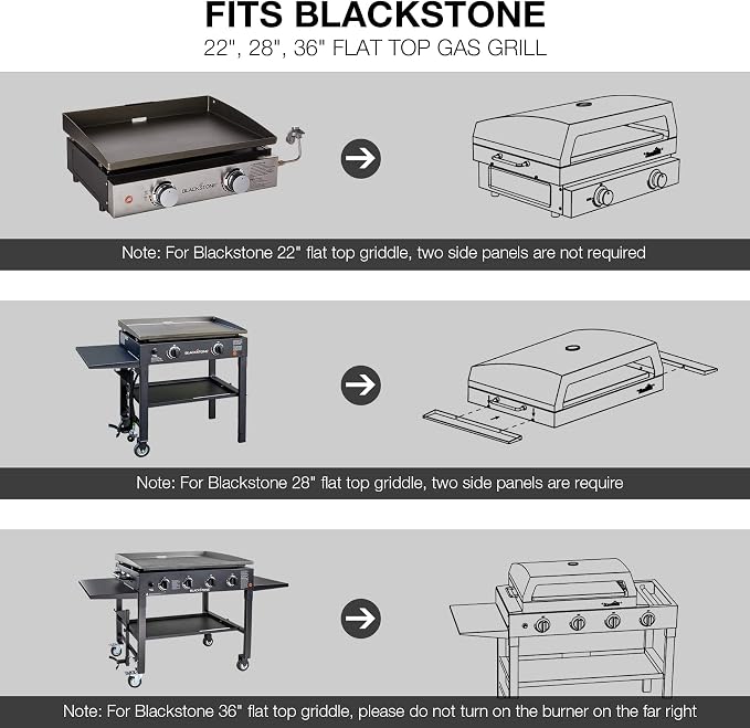 Stanbroil Outdoor Pizza Oven for Blackstone 22" 28" 36" Flat Top Gas Grill - Image 6