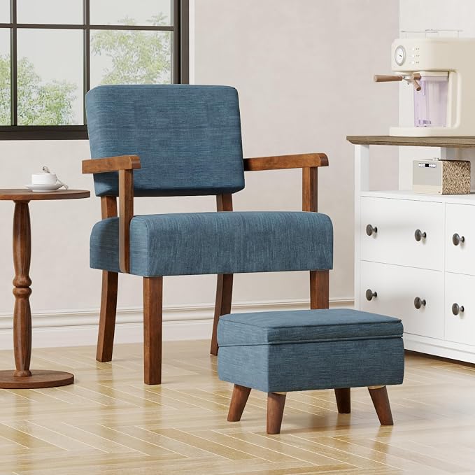 Small Footstool Ottoman with Storage, Ottoman Foot Rest, Modern Foot Stool with - Image 8