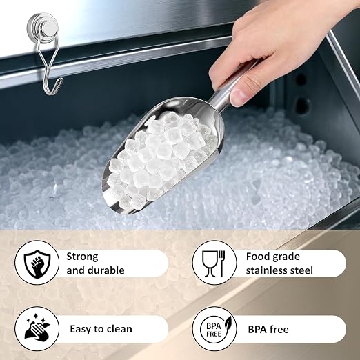 Juome Stainless Steel Ice Scoop - Image 6