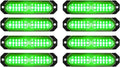ASPL 8pcs Sync Feature Ultra Slim 12-LED Surface Mount Flashing Strobe Lights by ASPL