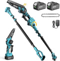 SEESII 2-in-1 Electric Pole Saws: Brushless Mini Chainsaw Cordless 6 Inch by Seesii