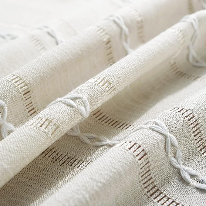 Chassic 54 x 72 inches Farmhouse Style Linen tablecloths, Wrinkle Resistant - Image 6