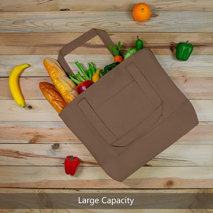 TOPDesign 6-Pack Canvas Tote Bags - Image 4