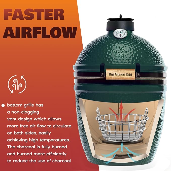 onlyfire Charcoal Ash Basket Fits Small Big Green Egg, Stainless Steel Charcoal - Image 4