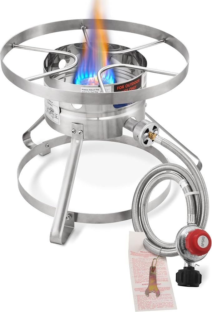 ARC Burner, 16” Stainless Steel Single Burner Propane Stove by ARCUSA